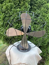 Antique Fitzgerald MFG Co. Fan, Works, 16", 3 Speed, Oscillation needs Repair.