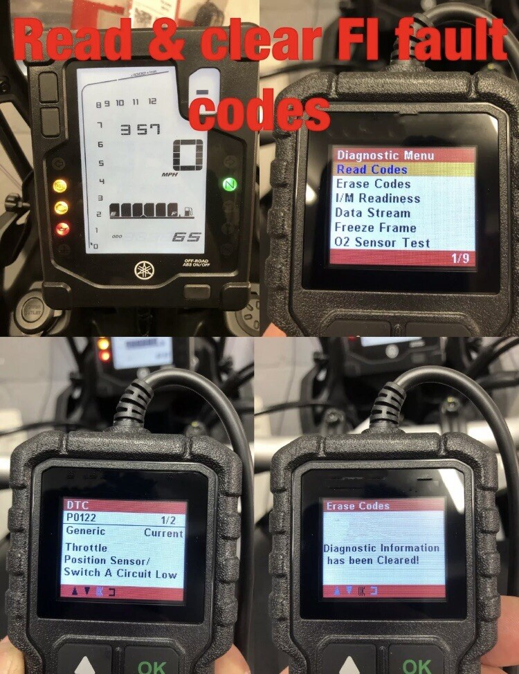 Kawasaki Z125 2021 Onwards Compatible OBD2 FI Scanner | eBay