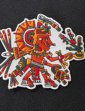 Calendario Azteca Tonatiuh Parches Planchados, Calendario Piedra Sol, Cara Sol, (#26)