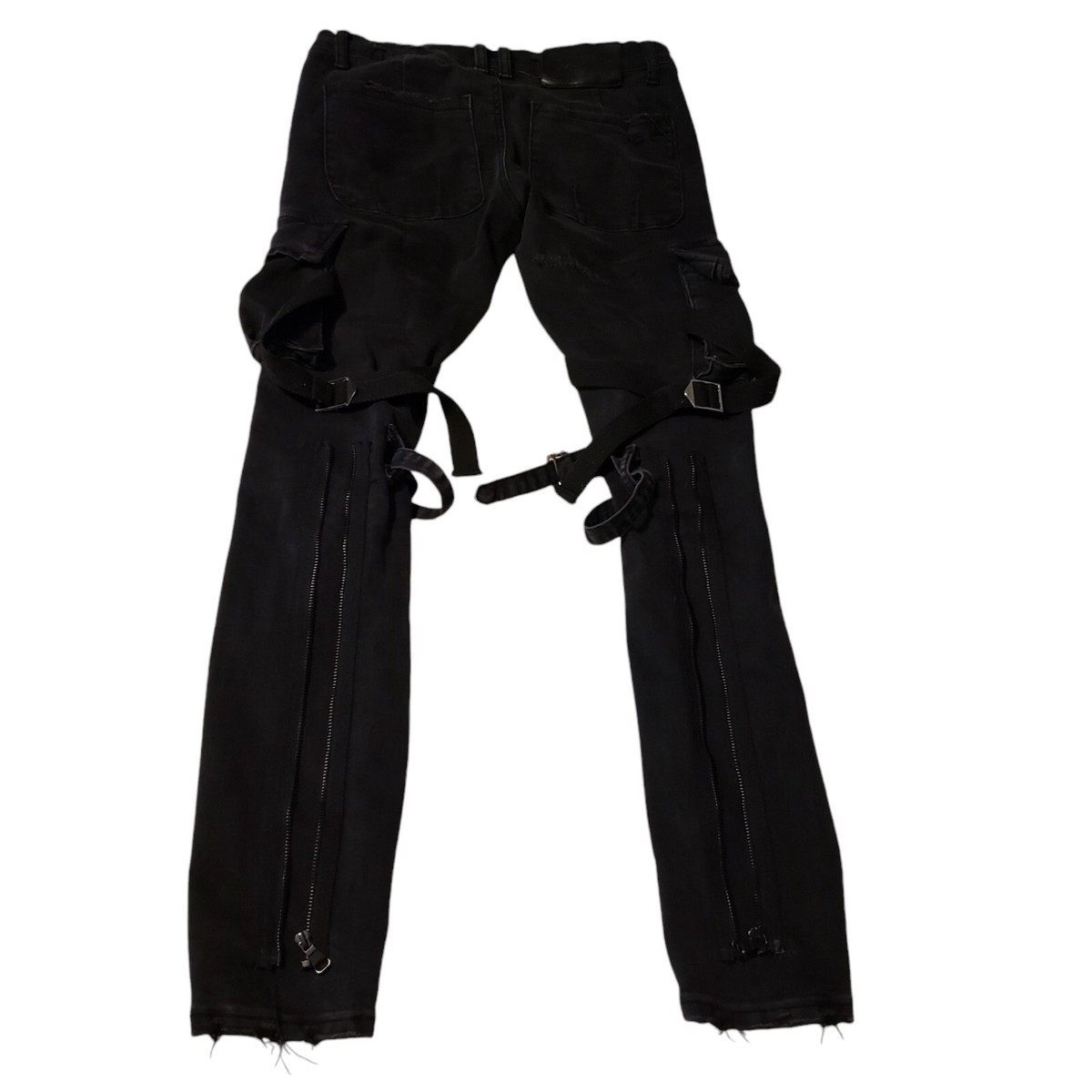 Valabasas Jeans Mens 30X30 Black Denim Stacked Skinny Cargo Valabasas Jeans Mens 30X30 Black Denim Stacked Skinny Cargo