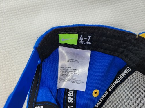 Nike KD Hat Youth 4-7 Blue Yellow - Picture 6 of 7