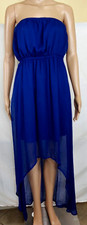 PAPAYA Royal Blue Dress Size Large Strapless Beautiful Prom Dress Elegant