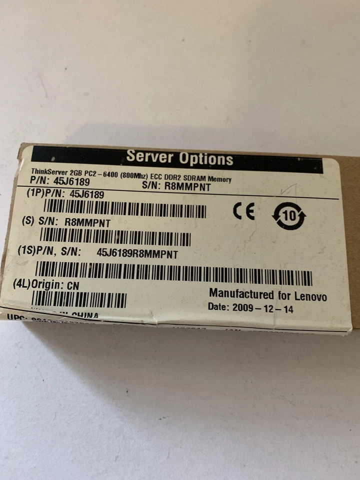 Server Options ThinkServer2GB PC2-6400 (800Mhz)ECC DDR2 SDR AM Memory - Image 3 of 4