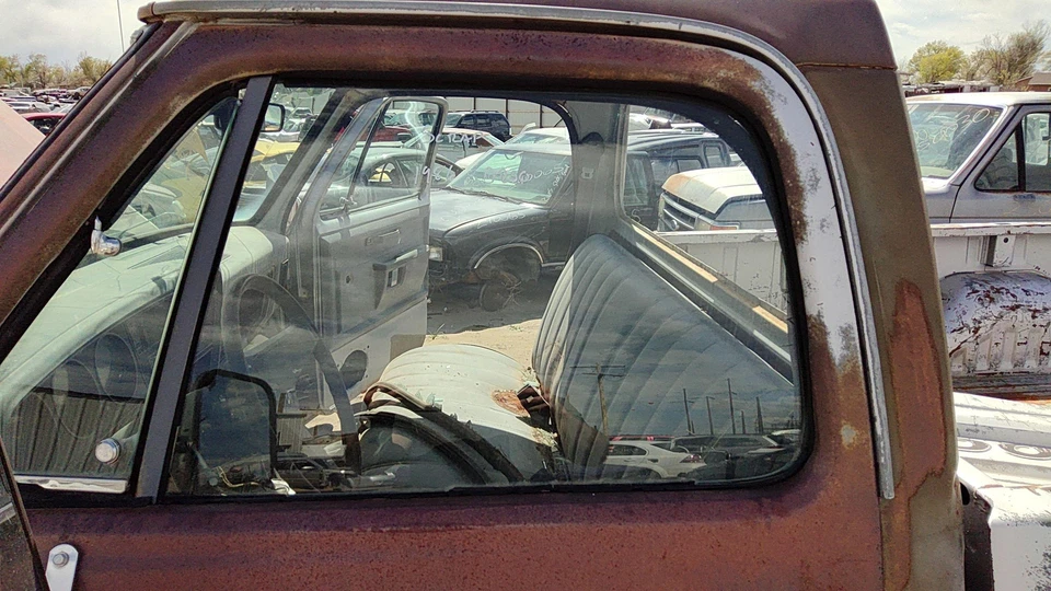 Dodge Ram W250 1981-1993 conductor ventana delantera izquierda puerta vidrio fabricante original 4160617 Foto 4 de 4