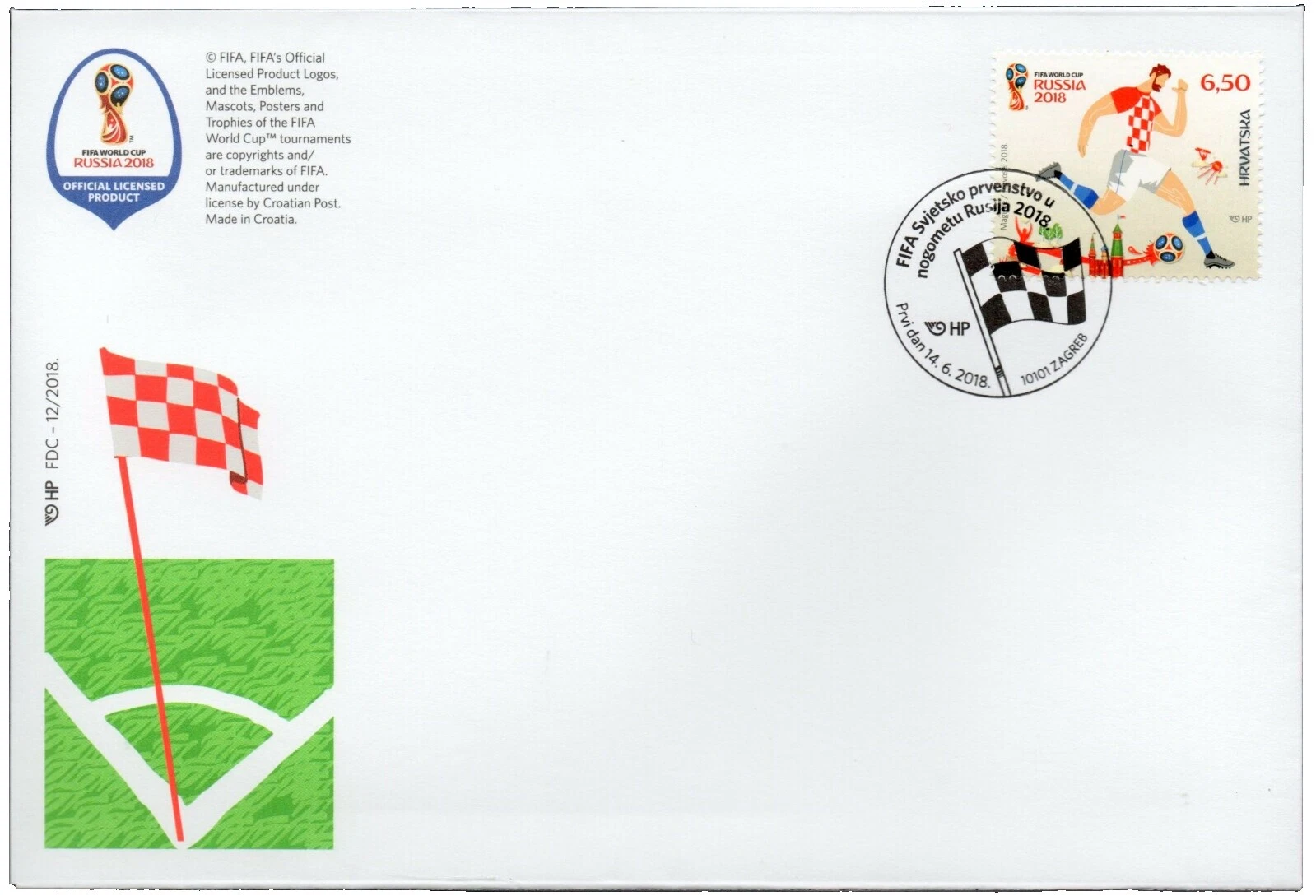 En excelente estado nunca abisagrado/estampillada sin montar o nunca montada Sellos croatas sobre de Primer Día