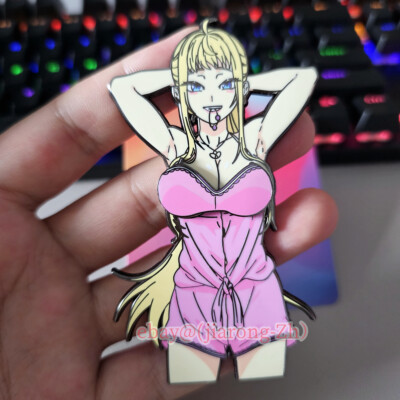 Hokkaido Gals Are Super Adorable! / Minami Fuyuki Magnetic Metal Badge Pin Rare