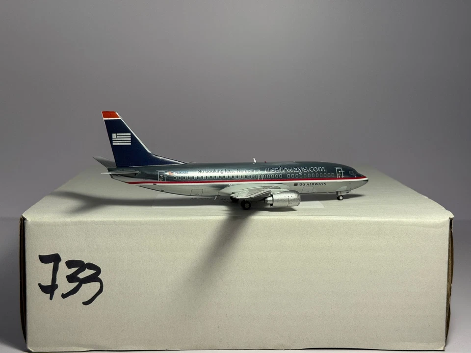 JC Wings 1:200 U.S Airways Boeing 737-400 N350US USAir hybrid CUSTOM BK1098 - Image 2 of 2