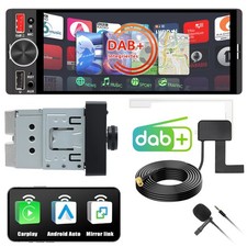 6,5" Touchscreen 1DIN Autoradio Apple CarPlay Android Auto RDS+Integriertes DAB