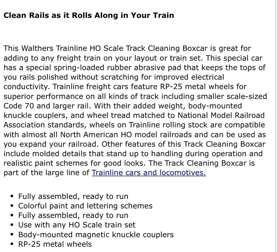 Walthers 931-1755 HO Scale 40' Track Cleaning Car Boxcar New Haven (NH) 36833 - Image 3 of 3