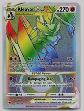 Kleavor VSTAR 196/189 Rainbow Rare Astral Radiance Pokemon Near Mint