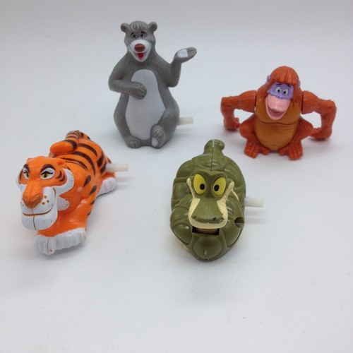 Vintage 4 Stck. 1989 Das Dschungelbuch Disney McDonalds Happy Meal Spielzeug alle funktionieren!! - Bild 2 von 11