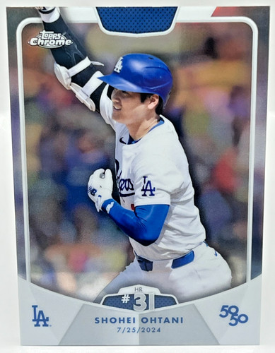 2024 Topps 50/50 Shohei Ohtani Topps Chrome Refractor HR #31