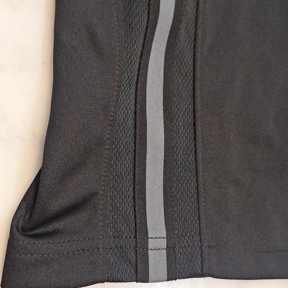 Nike Mens Black Track Pants Straight Leg Gray Stripe Drawstring Soccer Track - Image 4 of 4