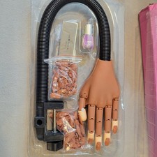 Nail Training Practice Hand Flexible Nail Display Manicure Supply Fake Hands