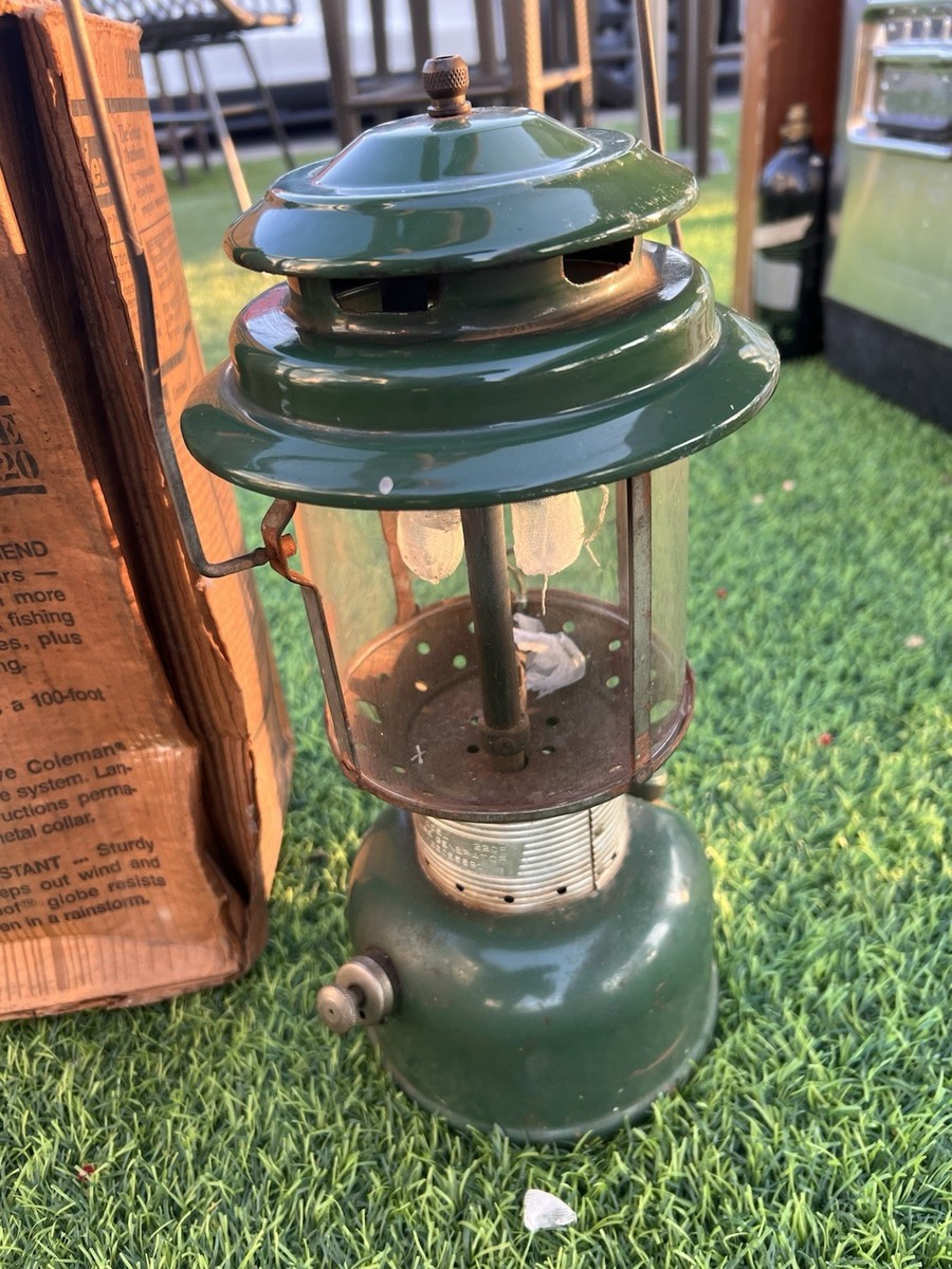 Vintage 1969 Coleman Model 220F Dual Mantle Lantern With Box | eBay