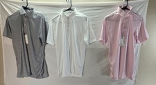 Lot of 3 Collars and Co Men's Size Medium Polo Dress Shirts NWT & NWOT 