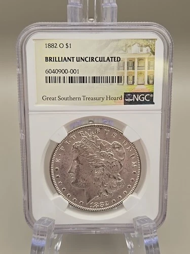 1882-O Morgan Silver Dollar $1 - NGC Brilliant Uncirculated