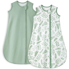 Baby Sleep Sack 6-12 Months TOG 1.0 Baby Wearable Blanket, 2 Pack 100 Organi...