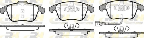 Bremsbelagsatz Scheibenbremse Roadhouse 21219.21 FüR VW Tiguan Sharan 7N1 7N2 Q3-image