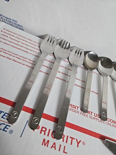 Lot Of 18-Lufthansa Airline Cutlery Flatware Stainless Steel - Picture 8 of 23