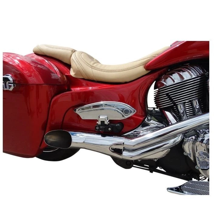 Tableros de piso para pasajeros cromados indios/victory parte # IFB-R001-C aluminio cromado Foto 4 de 4