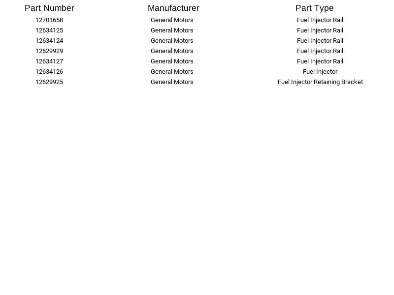Riel inyector de combustible General Motors 12629929_12701658 para Buick Cadillac 2010-2023 Foto 4 de 4