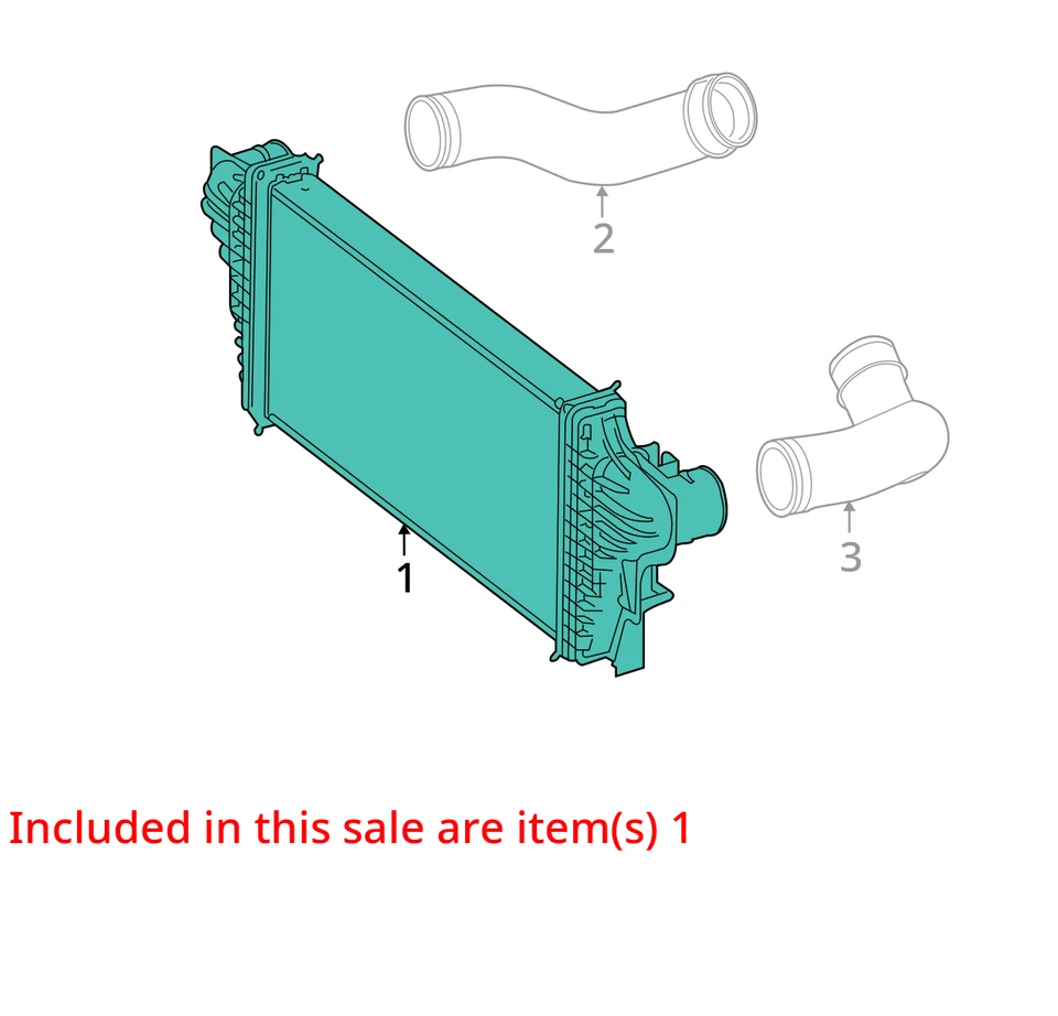 Intercooler Mercedes Clase ML350 2007-2011 104 k OEM Foto 4 de 4