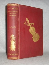 Antique Decorative Music Book The Violin Famous Makers and Their Imitators 1909