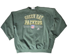 Vintage 90s Green Bay Packers Logo Athletic Sweatshirt L NFL Pro Line Green