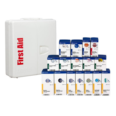 1000-FAE-0103 Smartcompliance 50-Person OSHA Compliant First Aid Kit for Busi...