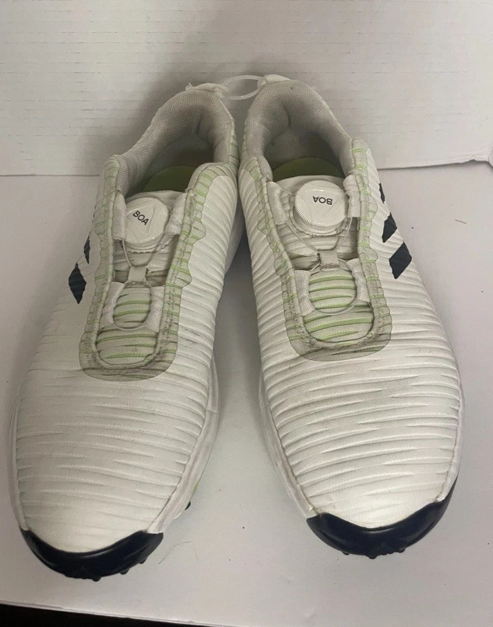 Zapatos de golf Adidas blancos con verdes para mujer talla 6 BOA Foto 2 de 4