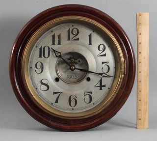 Antique 1930s ROYAL Pat.d 8 Day Open Lever Escapement Japanese Wall Clock w/ Key