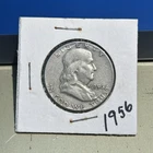 1956 Franklin Half Dollar 50C Philadelphia Business Strike 90% Silver U.S. Coin