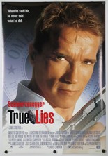 True Lies - original DS movie poster 27x40 1994 Arnold Schwarzenegger