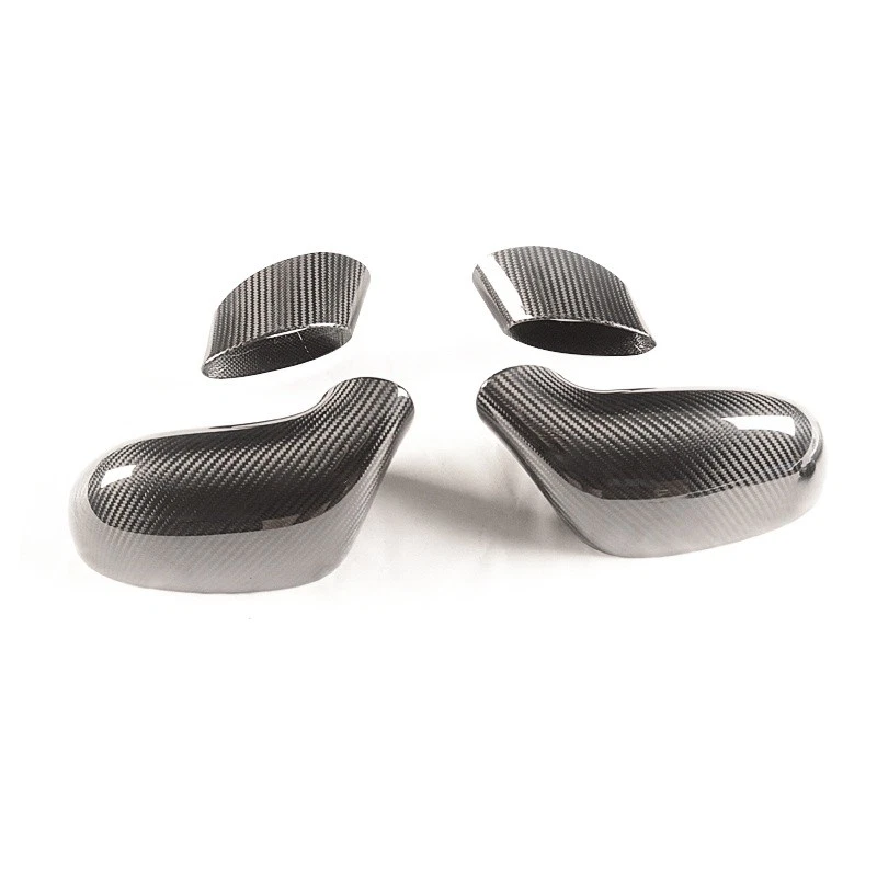 Cubiertas de espejos laterales adicionales de fibra de carbono real para Chevrolet Corvette C6 2005-2013 Foto 2 de 4