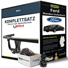 Für FORD Mondeo Stufenheck IV Typ BA7 Anhängerkupplung starr +eSatz 7pol 07- AHK