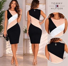 Tommy Hilfiger Colorblock Sheath Dress Size 2 NWOT