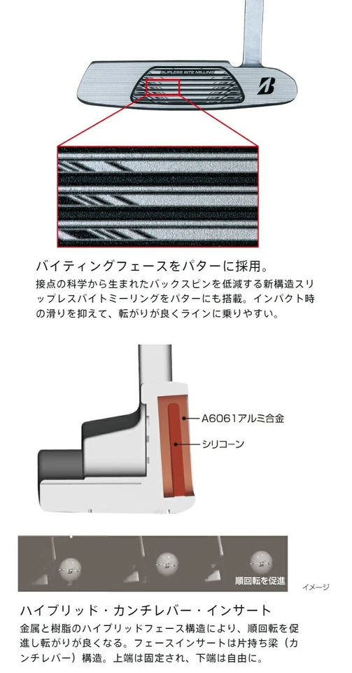 BRIDGESTONE GOLF BP-3 Putter RH 34ich Steel shaft HeadCover New - Image 2 of 4