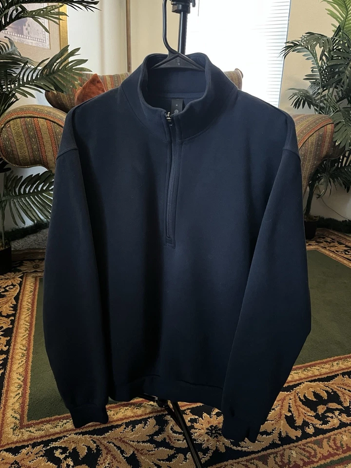 Sudadera Lululemon Steady State Media Cremallera, Azul Marino Verdadero Para Hombre’s M (Precio de venta sugerido por el fabricante 128 USD) Foto 2 de 4