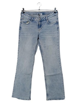 H&M DIVIDED Straight-Leg Jeans Damen Jeans Gr. DE 42 blau Casual-Look