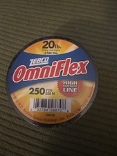 Línea de pesca monofilamento Zebco Omniflex, probada en 20 libras