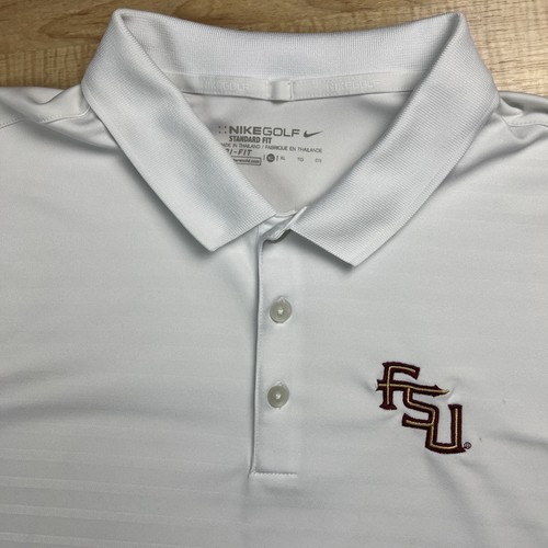 Nike Dri-Fit Hombres XL Florida State FSU Polo Golf Rendimiento Semínolas NCAA - Imagen 2 de 10