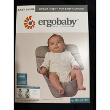 Ergobaby Easy Snug Infant Insert Cool Air Mesh Grey IIPCMGRYV3 Newborn 7-12lbs