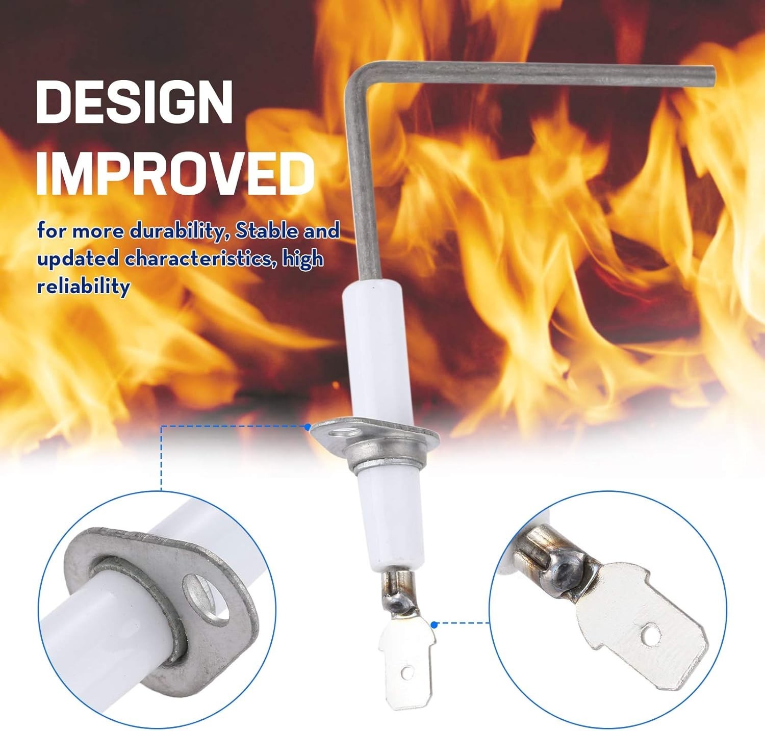 SEN01114 Furnace Flame Sensor Replacement for Trane American Standard Furnace Fl