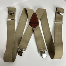 Carhartt Men  s Heavy Duty Utility 2  Clip Suspenders Size 46 Khaki Tan
