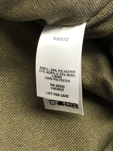 Cabela's Jacket Mens Medium Green Camo Fleece Full Zip Lined Hunting Outdoor image 7