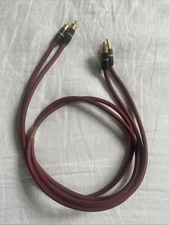 1m Stereo Pair of Straight Wire Flexconnect II RCA Analog Audio Interconnects