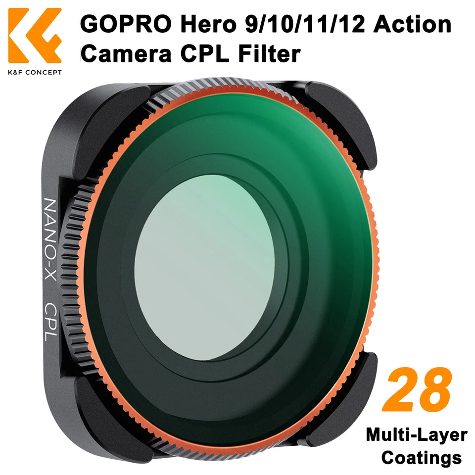 K&F Concept CPL Circular Polarizer Filter for GoPro Hero 13/12/11/10/9 Action - Image 2 of 4