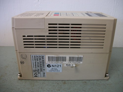 TECO MA7200 1HP ADJUSTABLE SPEED DRIVE MA7200-2001-N1 230VOLT 4.8AMP 3PH - Imagen 2 de 6