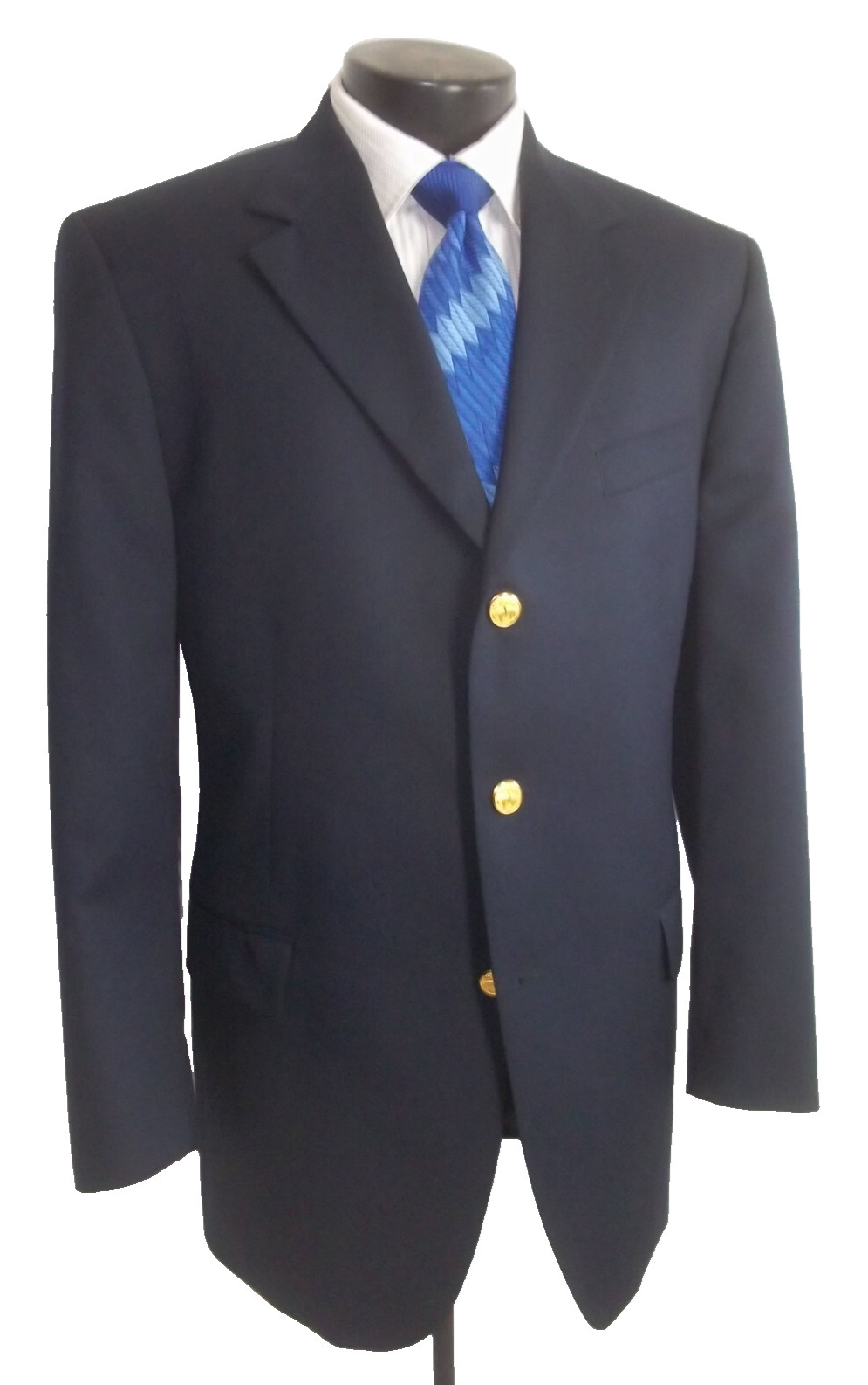 # Brooks Brothers solid navy blue 3button center … - image 3